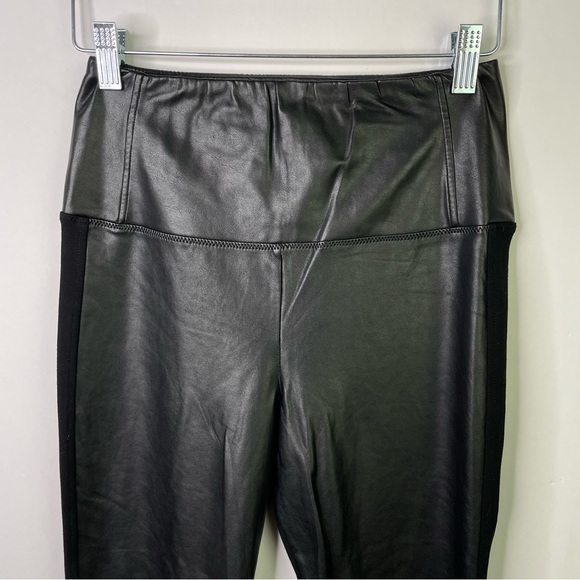 Aritzia Wilfred Free Daria Pant High Waisted Vegan Leather Leggings Black Size M - Picture 4 of 14